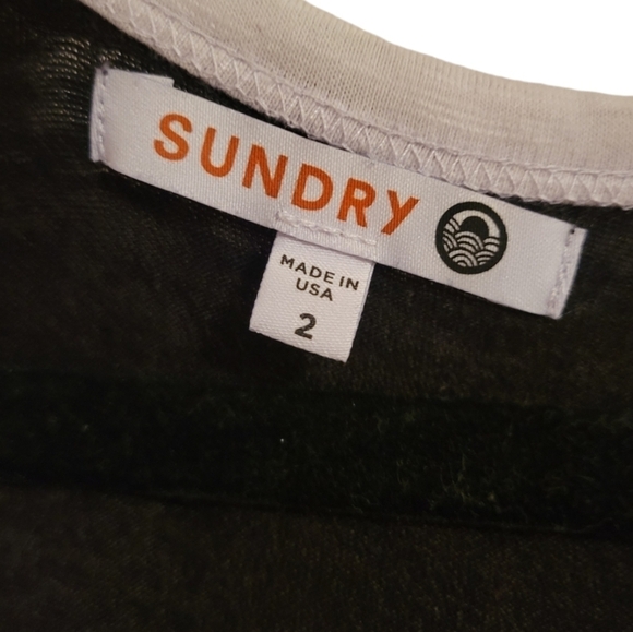 SUNDRY Ringer Maxi Dress Racerback Tank Jersey Knit Women's Size 2 = Medium - Picture 6 of 13